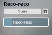 Digital interface displaying Reco-reco instrument selection as part of a Synchron World Percussion software.