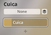 User interface showing Cuica instrument selection for Synchron World Percussion.