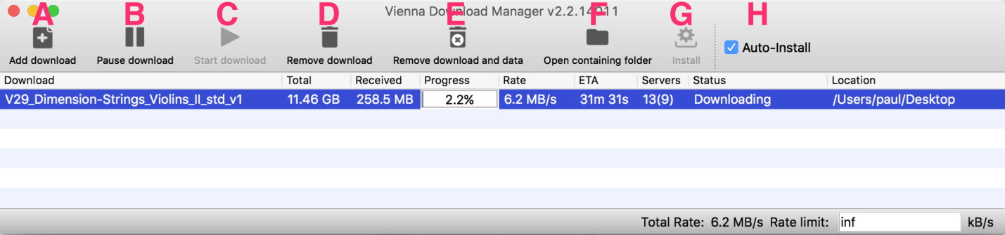 Vienna Download Manager