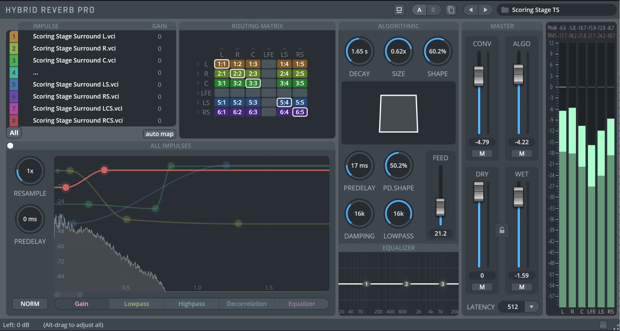 VE Pro 24 mixer interface showing Vienna MIR and MIRacle options in effects columns, sends, and master bus outputs, with channels for violin, viola, cello, bass, MIR+MIRacle, and Dry+MIRacle.