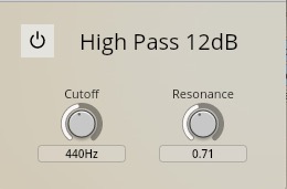 High Pass 12 dB
