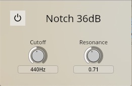 Notch 36 dB