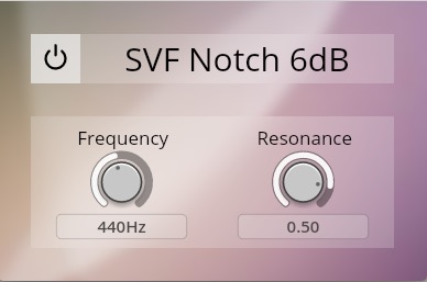 SVF Notch 6 dB