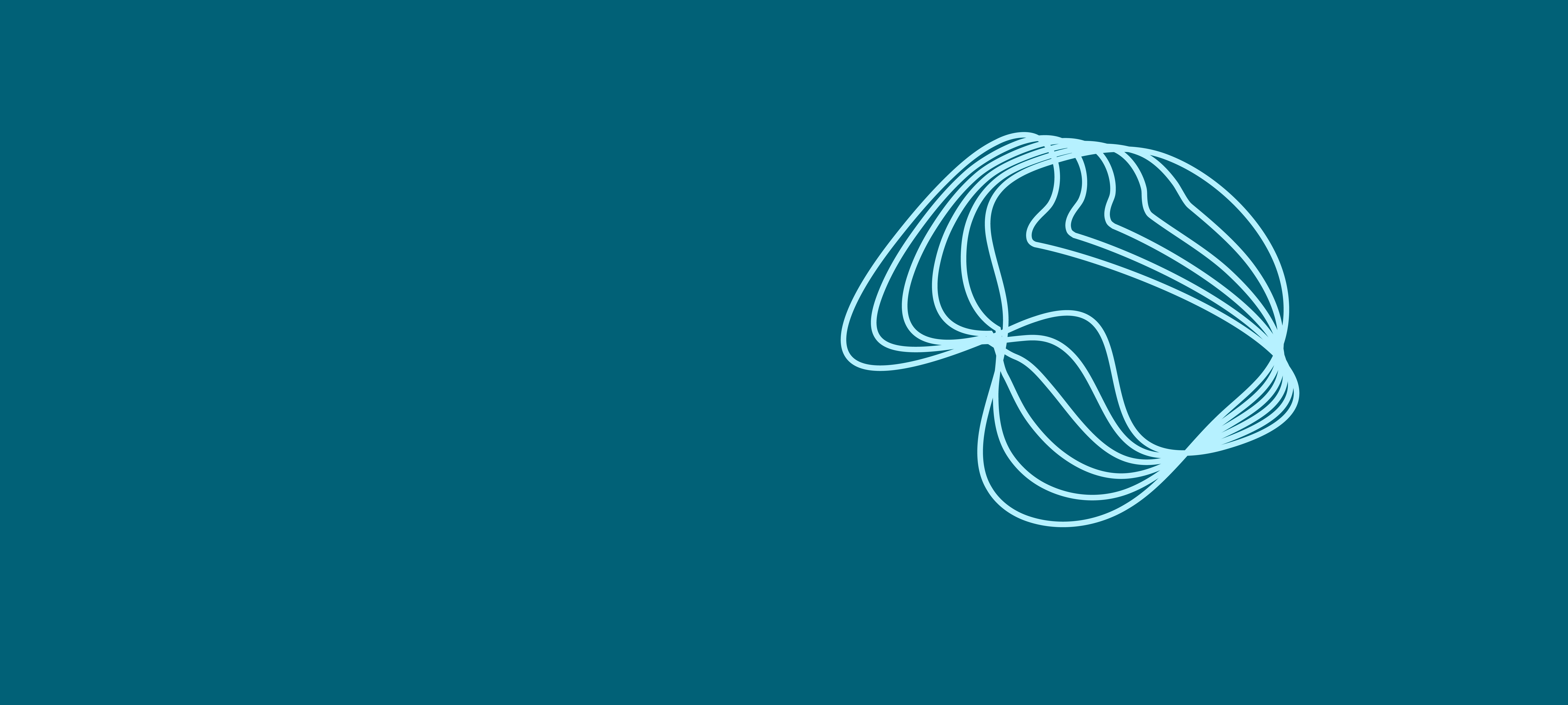 Abstract light blue lines on a dark teal background, symbolizing sound waves or musical rhythm for a special edition volume of dry recording with winds and voices.
