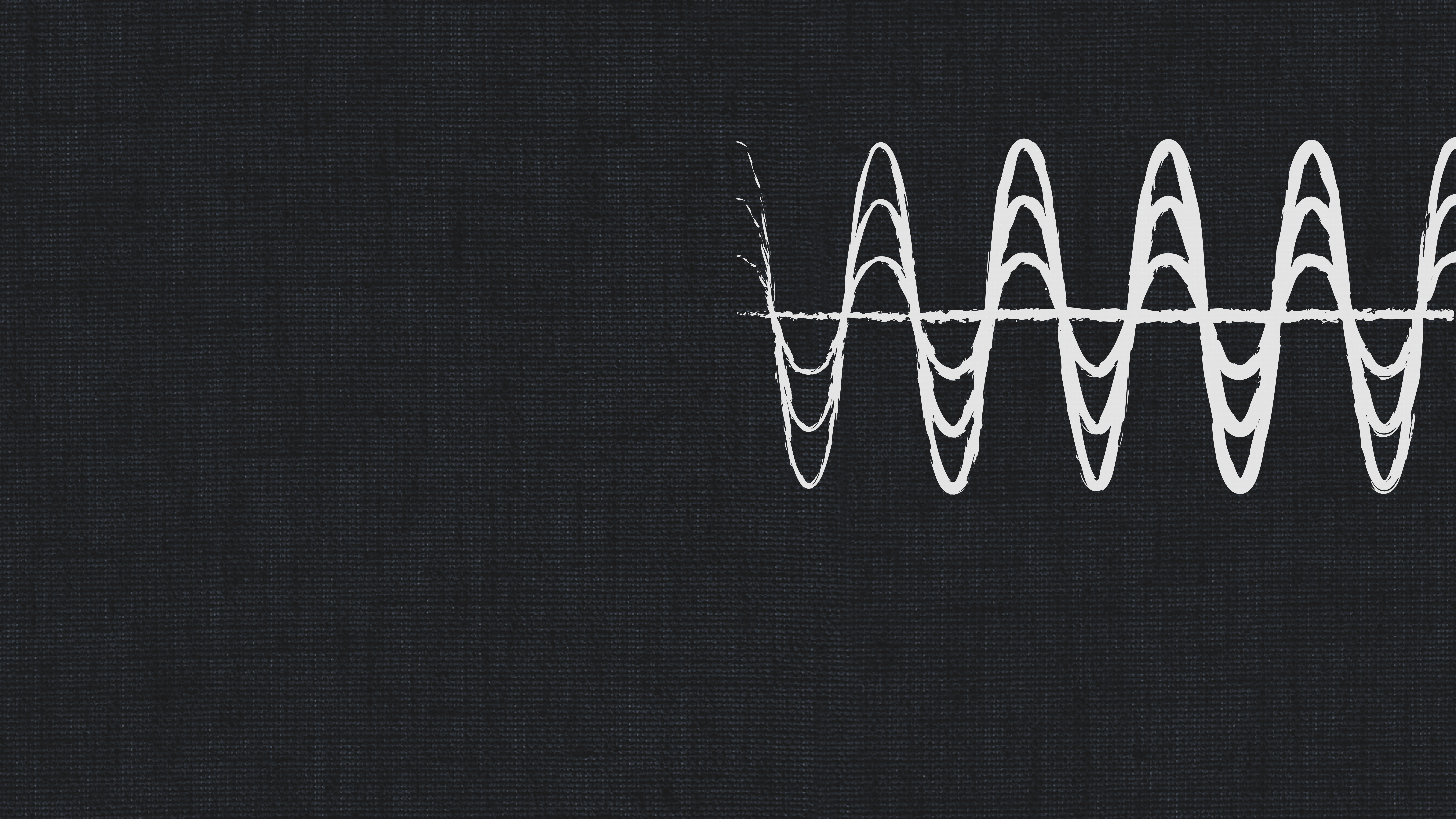 Audio waveform on a textured dark background, representing sound waves for dry recording, studio, and choir.