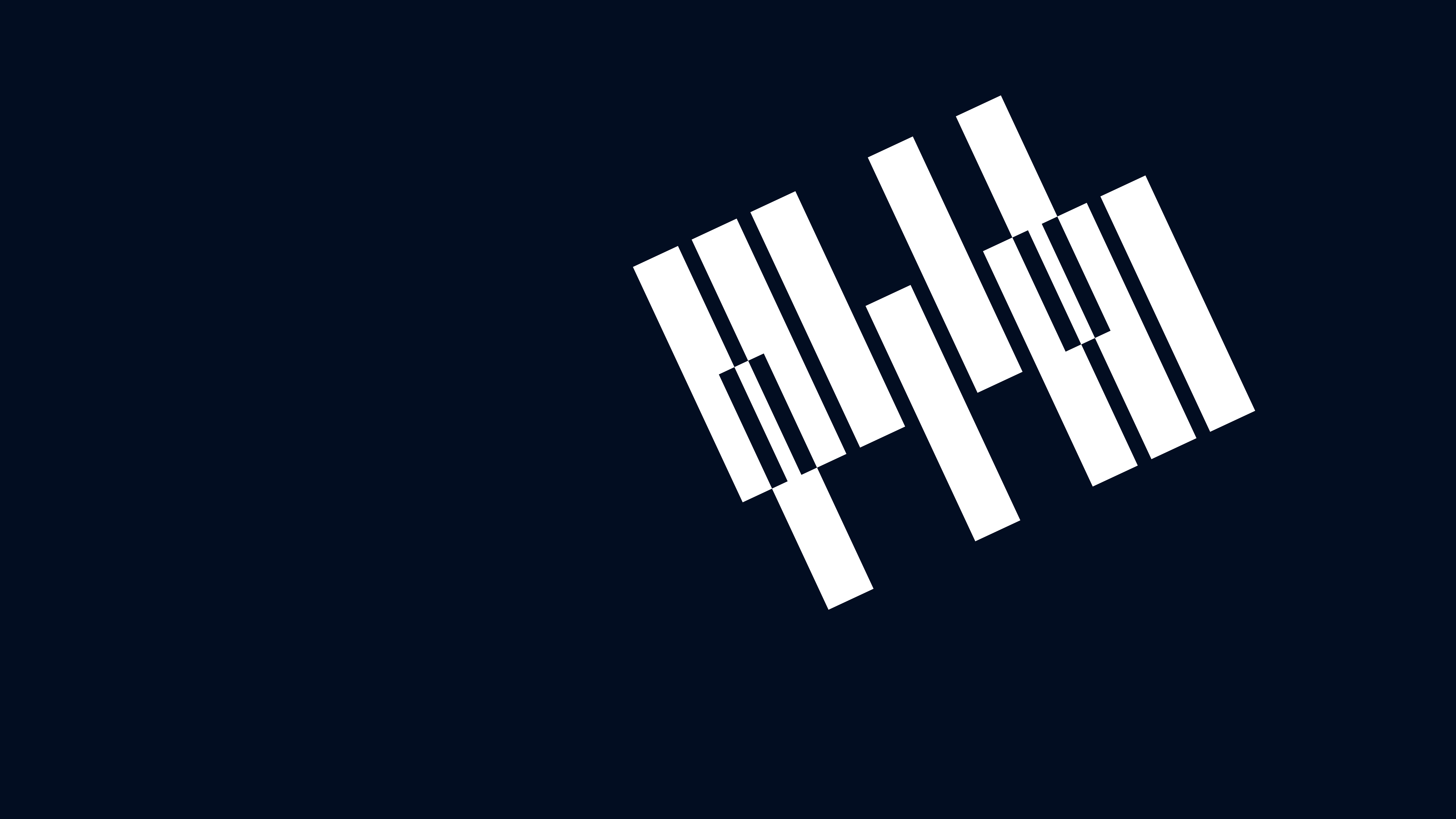 Abstract graphic depicting piano keys, white rectangles and black lines on a dark blue background, symbolizing music and the Synchron Concert D-274 upgrade offer.