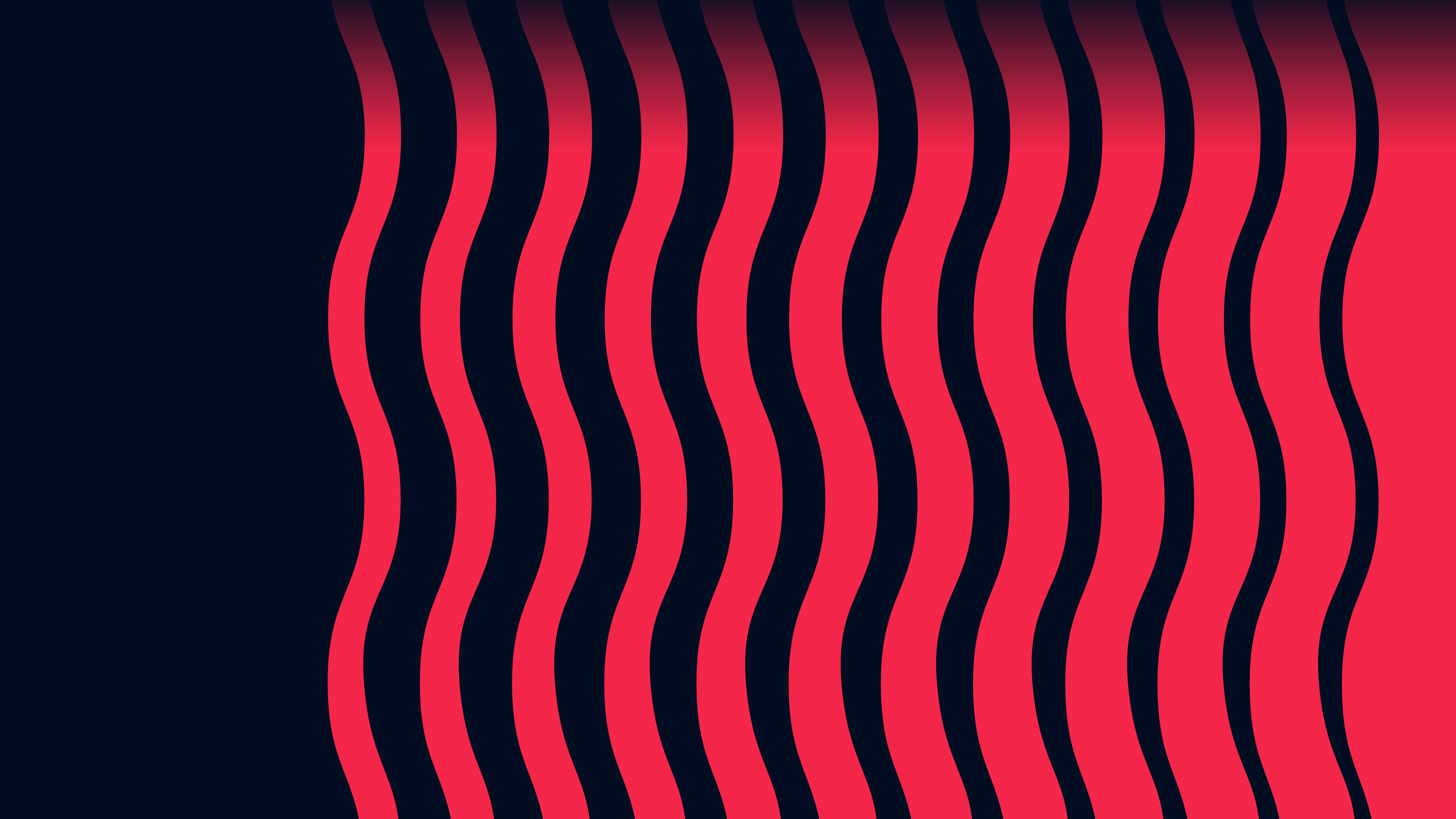 Abstract background with black and vibrant wavy pink vertical stripes, representing sound waves for audio software, media, or recording.