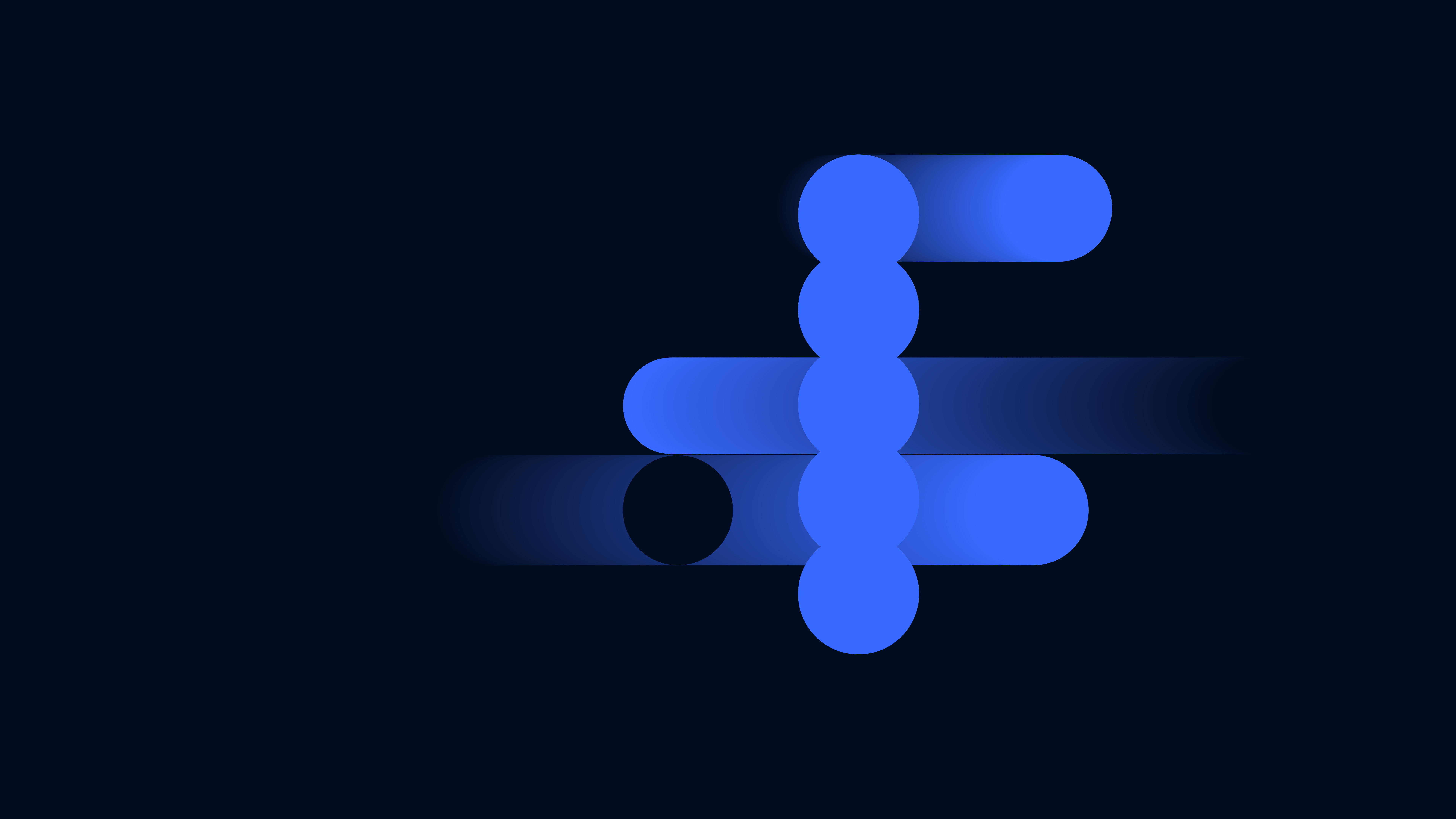 Abstract blue circles and horizontal shapes against a dark background, representing sound waves or an equalizer, typical for an audio product page.